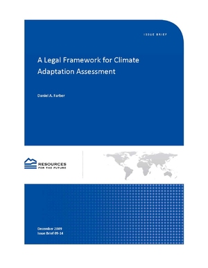 A Legal Framework for Climate Adaptation Assessment