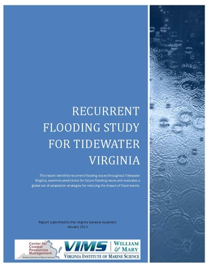 VIMS Recurrent Flooding Study for Tidewater Virginia