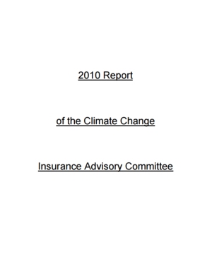 Maryland Climate Change Insurance Advisory Committee Report