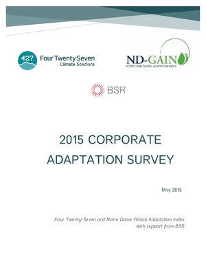 State of Corporate Adaptation Survey 2015