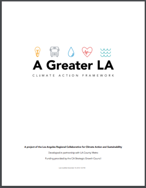 A Greater LA: Climate Action Framework