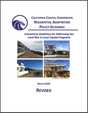 California Coastal Commission DRAFT Coastal Adaptation Planning Guidance: Residential Development