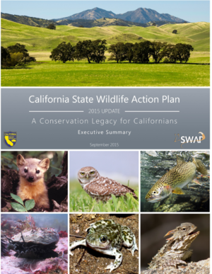 California State Wildlife Action Plan 2015 Update