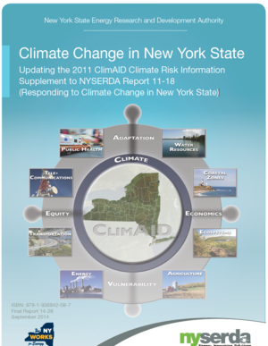 Climate Change in New York State: Updating the 2011 ClimAID Climate Risk Information NYSERDA Report
