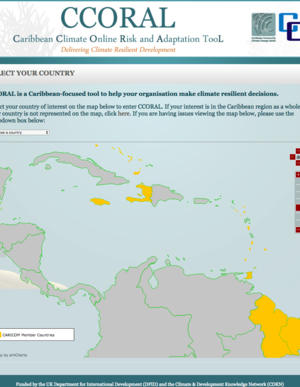 The Caribbean Climate Online Risk and Adaptation TooL (CCORAL)