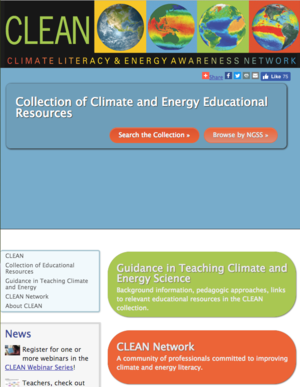 Climate Literacy and Energy Awareness Network (CLEAN) and Portal