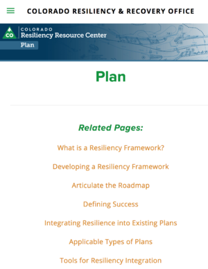 Colorado Resiliency Resource Center