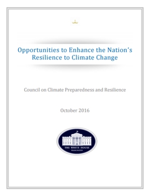 Opportunities to Enhance the Nation's Resilience to Climate Change