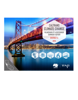 CalTrans Climate Change Vulnerability Assessment 2018 Summary Report - District 4