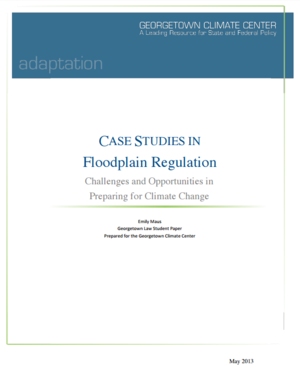 Case Studies in Floodplain Regulation