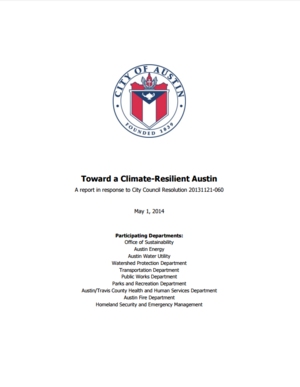 Toward a Climate-Resilient Austin