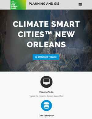 New Orleans Climate-Smart Cities Decision-Support/Mapping Tool