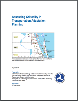 Assessing Criticality in Transportation Adaptation Planning