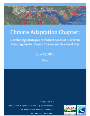 Durham, New Hampshire HMP Climate Adaptation Chapter: Developing Strategies to Protect Areas at Risk from Flooding due to Climate Change and Sea Level Rise
