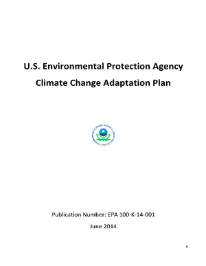 U.S. Environmental Protection Agency (EPA) Climate Change Adaptation Plan
