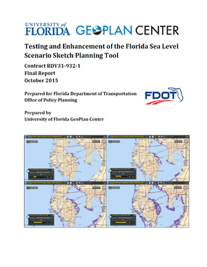 Florida Sea-level Rise Sketch Planning Tool for Transportation