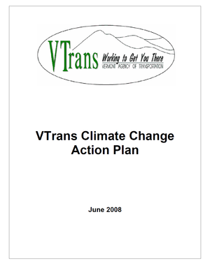 Vermont Agency of Transportation (VTrans) Climate Change Action Plan