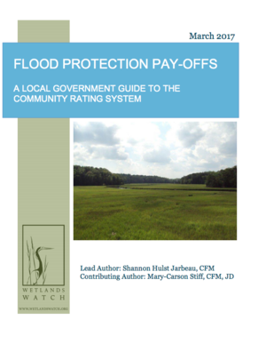 Flood Protection Pay-Offs: A Local Government Guide to the Community Rating System