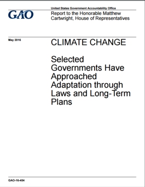 U.S. GAO report: Climate Change - Selected Government Approaches (GAO 16-454)
