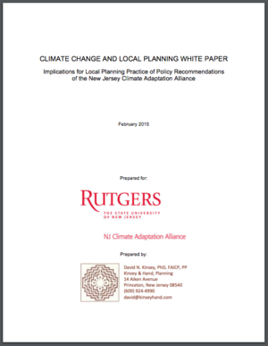 Implications for Local Planning Practice of Policy Recommendations of the New Jersey Climate Adaptation Alliance