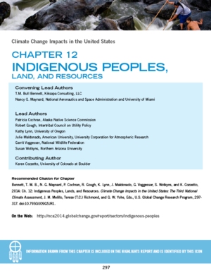 3rd National Climate Assessment: Indigenous Peoples, Lands, and Resources