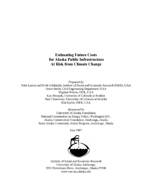 Estimating Future Costs for Alaska Public Infrastructure at Risk from Climate Change