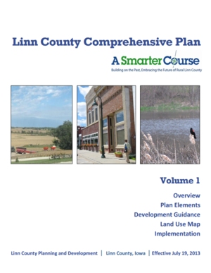 Linn County, Iowa Comprehensive Plan - A Smarter Course: Building on the Past and Embracing the Future of Rural Linn County