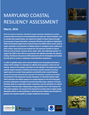 Maryland Coastal Resiliency Assessment
