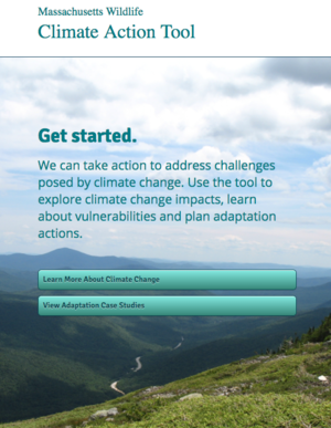 Massachusetts Wildlife Climate Action Tool