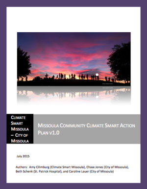 Missoula Community Climate Smart Action Plan v1.0