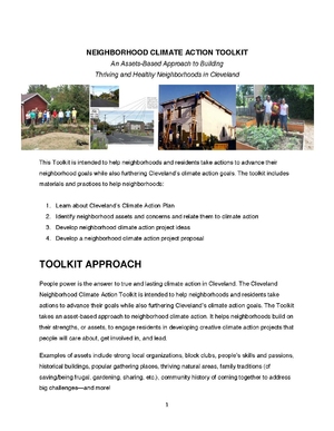 Cleveland Neighborhood Climate Action Toolkit