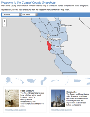 NOAA Coastal County Snapshots