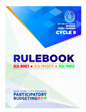 New York City Participatory Budgeting and Rulebook