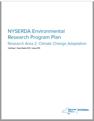 NYSERDA Climate Change Adaptation Research Plan
