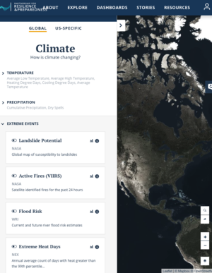 PREPdata - Partnership for Resilience and Preparedness climate datasets
