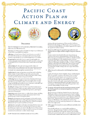 Pacific Coast Action Plan on Climate and Energy