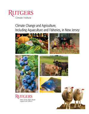 Climate Change and Agriculture, Including Aquaculture and Fisheries, in New Jersey