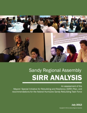 Sandy Regional Assembly SIRR Analysis