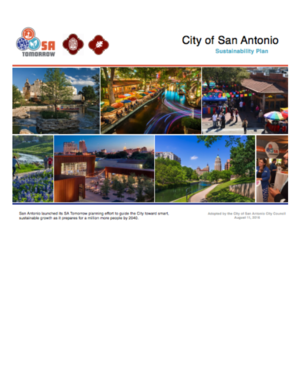San Antonio Tomorrow - City of San Antonio, Texas Sustainability Plan