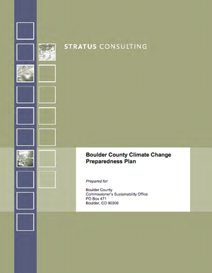 Boulder County, Colorado Climate Change Preparedness Plan