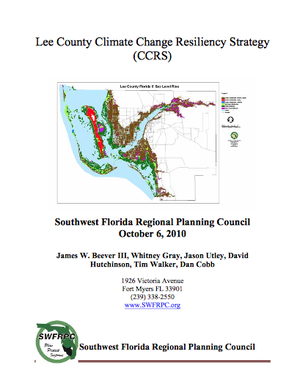 Lee County, Florida Climate Change Resiliency Strategy (CCRS)