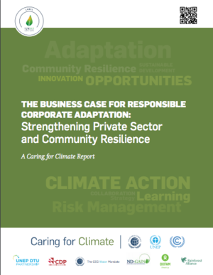 The Business Case for Responsible Corporate Adaptation: Strengthening Private Sector and Community Resilience