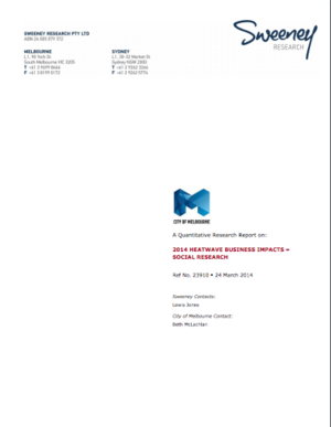2014 Heatwave Business Impacts, City of Melbourne, Australia