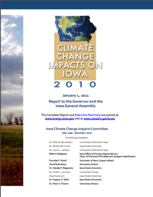Climate Change Impacts on Iowa 2010