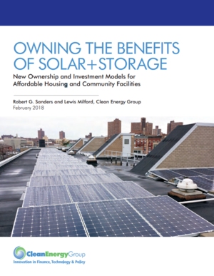 Owning the Benefits of Solar+Storage: New Ownership and Investment Models for Affordable Housing and Community Facilities