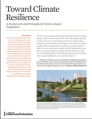 Toward Climate Resilience: A Framework and Principles for Science-Based Adaptation