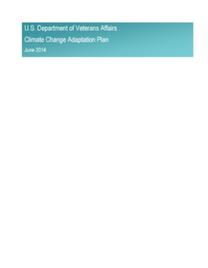 U.S. Department of Veterans Affairs Climate Change Adaptation Plan