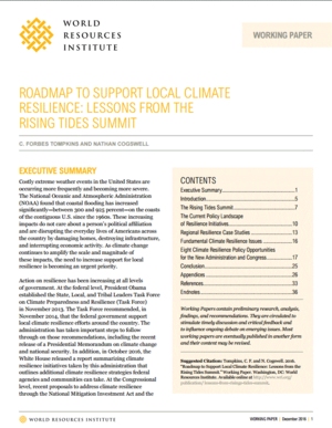 Roadmap to Support Local Climate Resilience: Lessons from the Rising Tides Summit