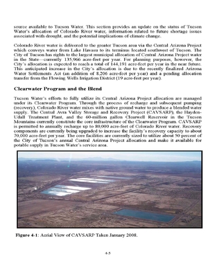 City of Tucson, Arizona 2008 Update to Water Plan: 2000-2050