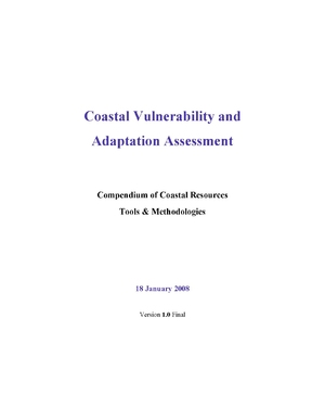 Coastal Vulnerability and Adaptation Assessment: Compendium of Coastal Resources Tools and Methodologies
